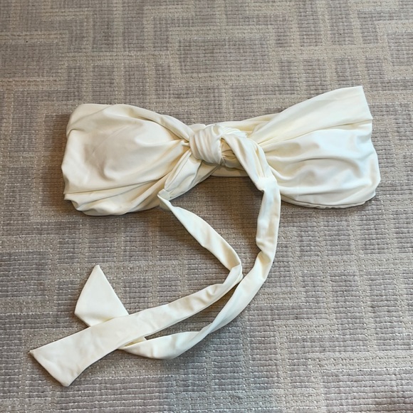 6 Shore Road White Bandeau Bikini